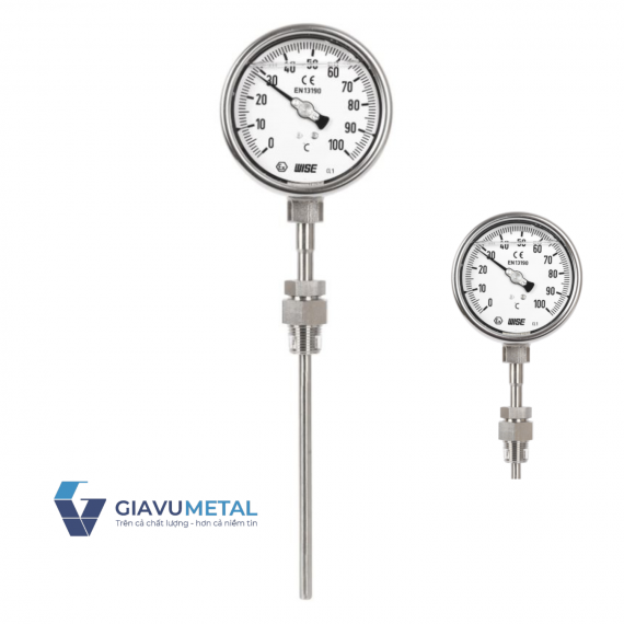 Đồng hồ nhiệt độ T259 (Euro gauge + glycerin)