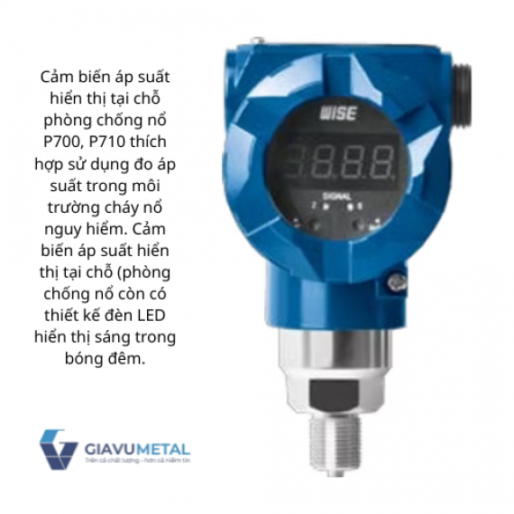Cảm biến áp suất hiển thị tại chỗ P700 (phòng chống nổ)