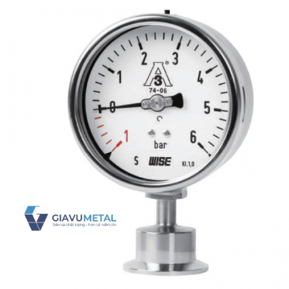 Đồng hồ áp suất màng WISE Clamp 3A WISE P752S