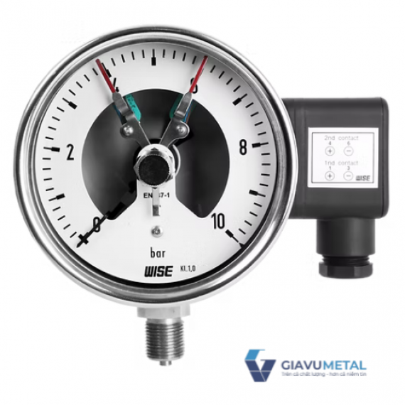 Đồng hồ áp suất (tiếp điểm điện) P500