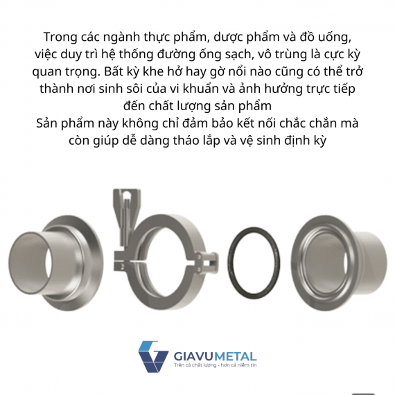 3-A Hygienic & Aseptic Clamp Connections - Khớp nối kẹp vệ sinh & vô trùng 3-A