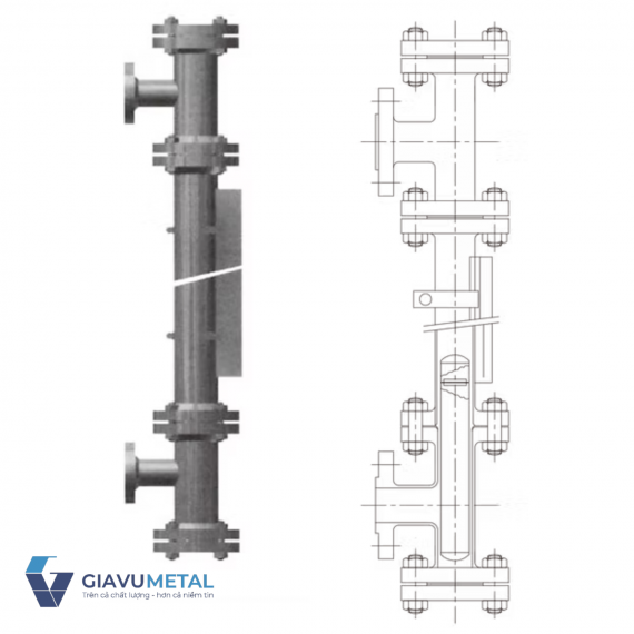 Optional thước đo mức loại Magnetic Float với Lining cho L300