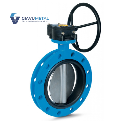 VAN BƯỚM MẶT BÍCH TAY QUAY