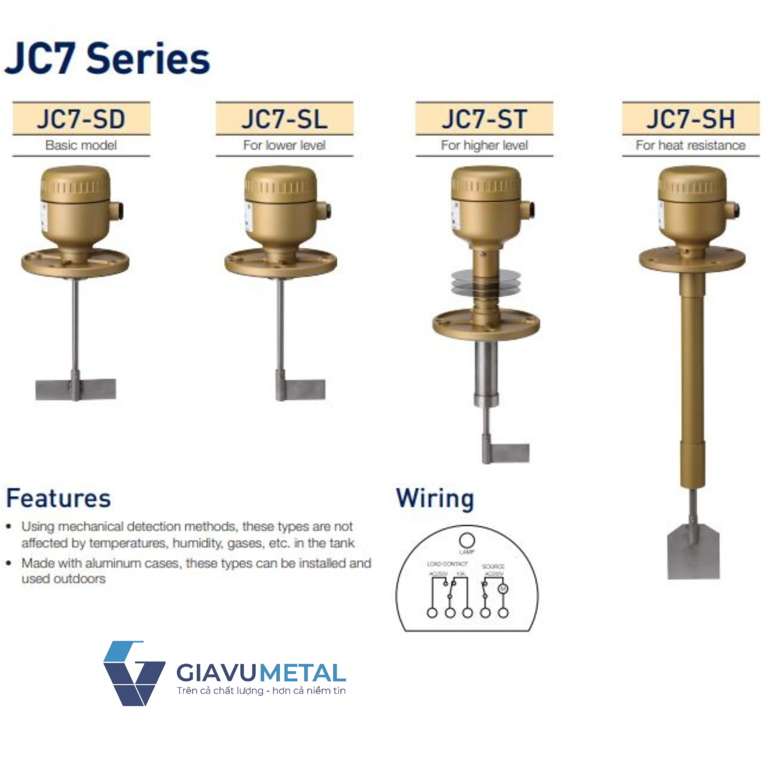 Công tắc báo mức(JB, JC7, JD, JF, JRS)