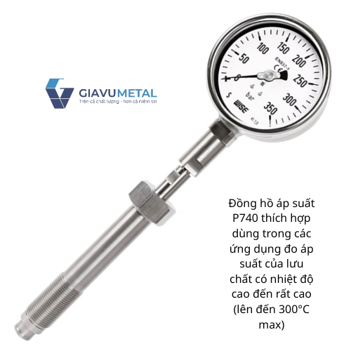 Đồng hồ áp suất chịu nhiệt cao P741 P742