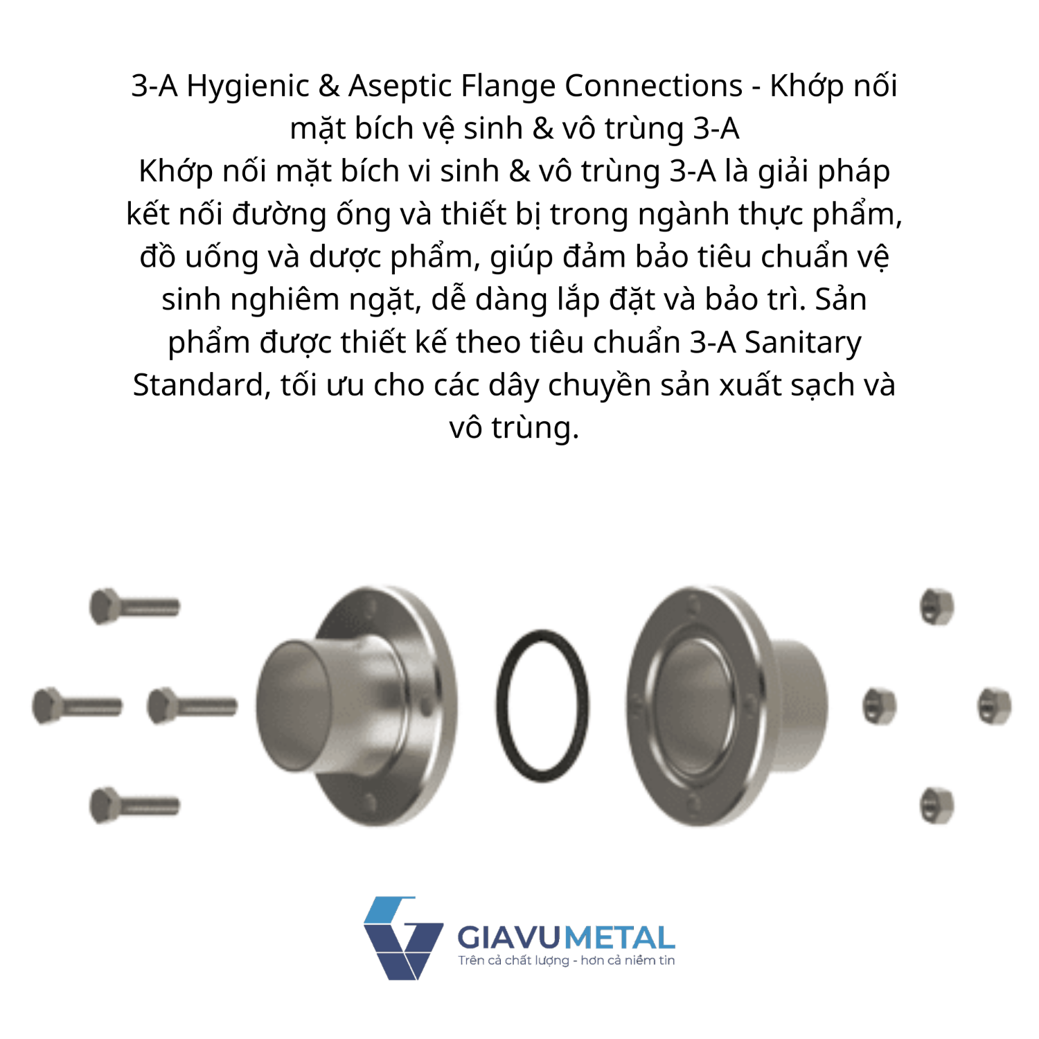 3-A Hygienic & Aseptic Flange Connections - Khớp nối mặt bích vệ sinh & vô trùng 3-A