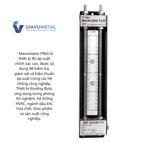 Manometer P960 – Đồng Hồ Đo Áp Suất Chính Xác Cao