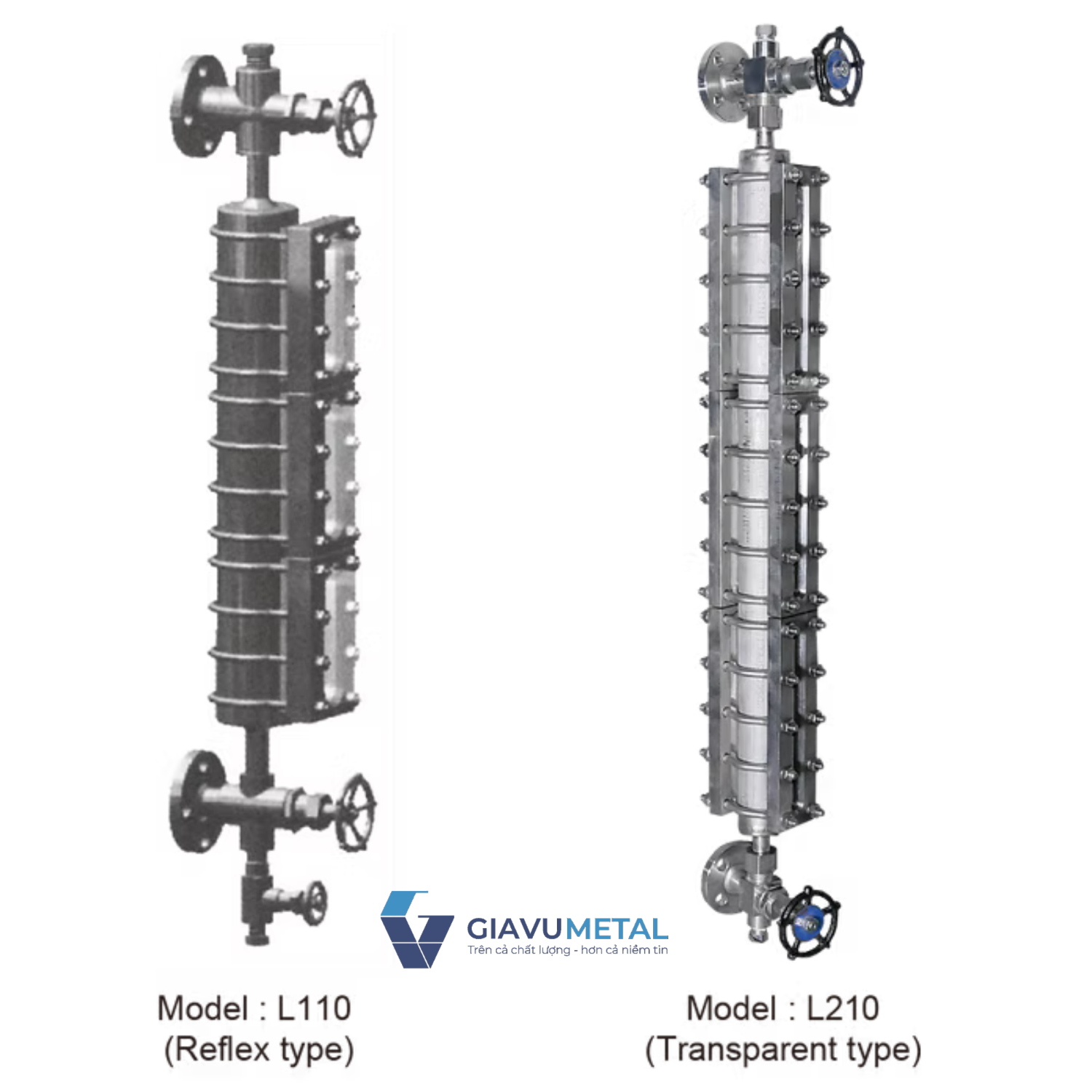 Large chamber type thước đo mức L110 (loại reflex) L210 (loại transparent)