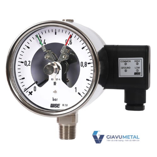 Đồng hồ áp suất (tiếp điểm điện) P520